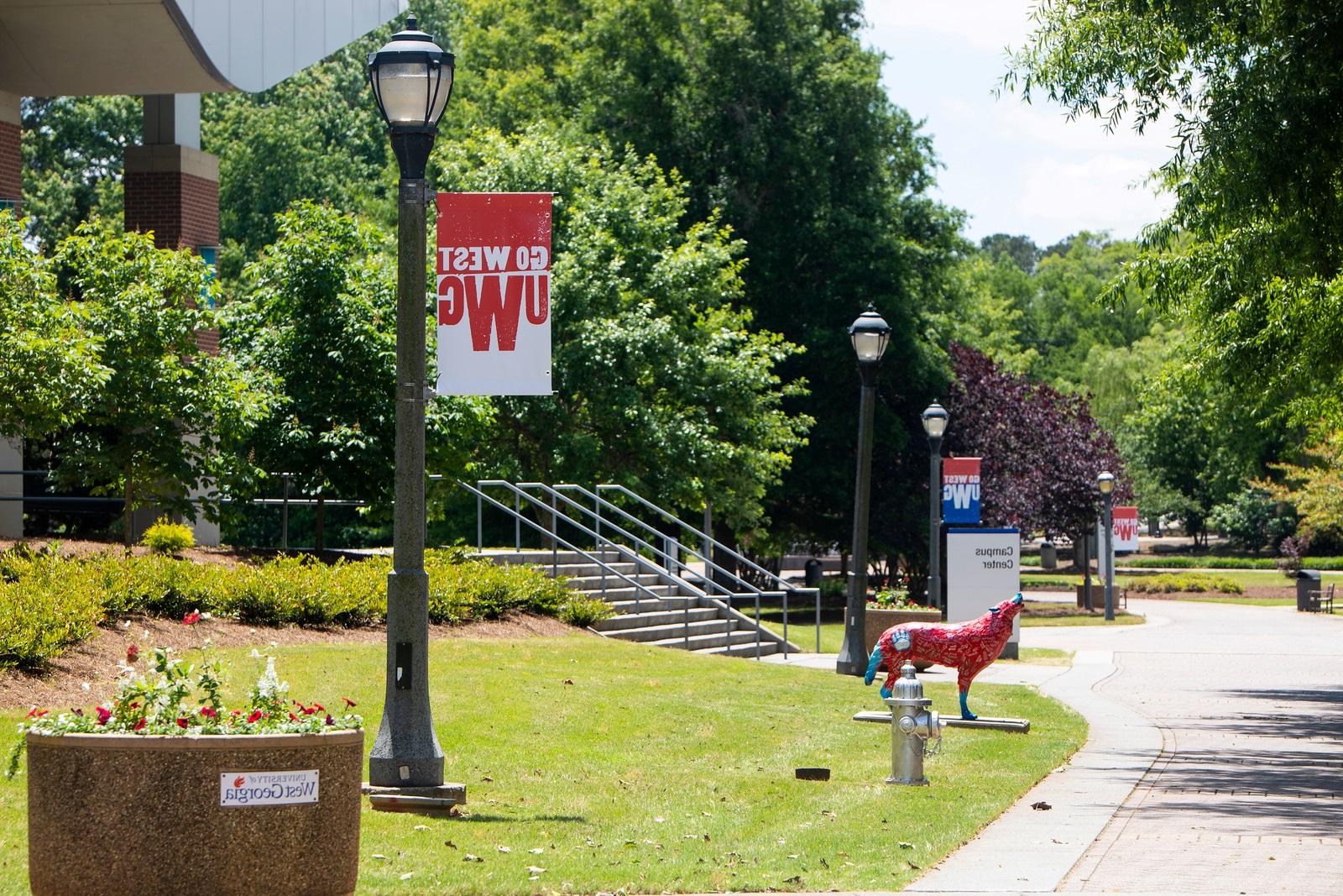 Main campus walkway